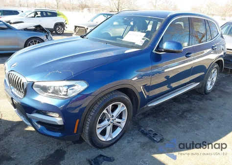 2020 BMW X3 xDrive30I z USA, uszkodzony, nr VIN 5UXTY5C0XL9B80488
